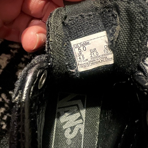 Baby vans velvet size 5 black - Picture 7 of 7